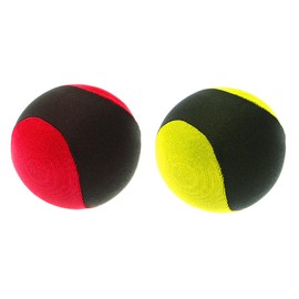 Sarini 2 x Water Bounce Ball Beach and Pool Soft Ball Stress Relief Ball Suitable for Adult Boys Girls Swimming Pool Beach Sea Outdoor Activities (Yellow, Red)