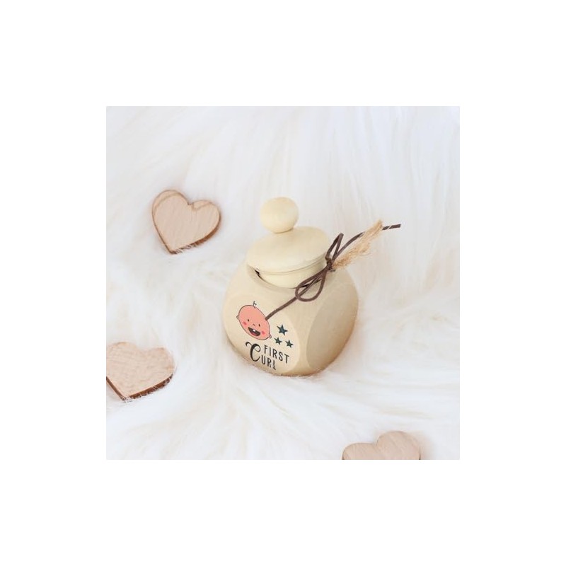 Spruchreif Wooden Box with Lid and Engraving, Memory Box for