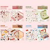 4 Sets DIY 3D Fun Mini House Sticker Scenes with