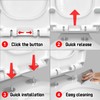 Premium Heavy-Duty Elongated (Oval) Toilet Seat (Oblong 18.5″), Soft Close