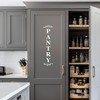 Pantry Room Decal, Kitchen Pantry Sticker, Food Pantry Door Vinyl