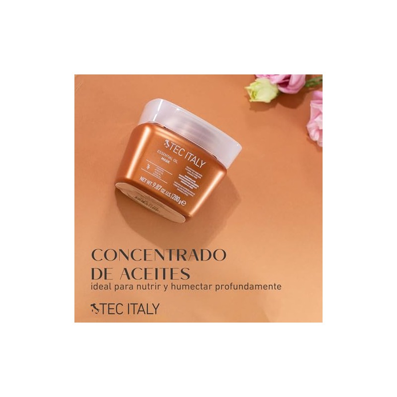 TEC ITALY Essential Oil Mask Mascarilla Hidratante Aceites Naturales 300
