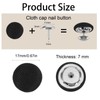 32Sets Hat Button Replacement, Baseball Cap Button for Hat Repair