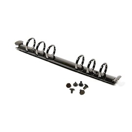 OEAYA 1Pcs Metal A6 Notebook 20mm 6-Hole Ring Binder Mechanisms Replacement Kit for Binder Planners Loose Leaf Binding Spines Combs for Personal Organizers Planners,Black