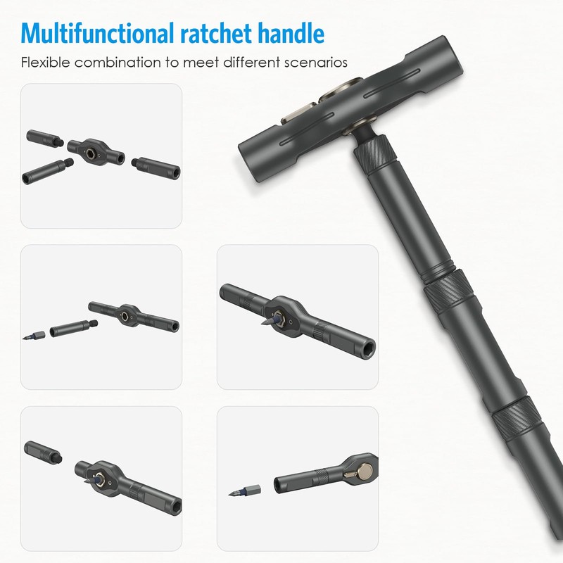 AMIR 42 in 1 Magnetic Screwdriver Set, Ratchet Handle Screwdriver