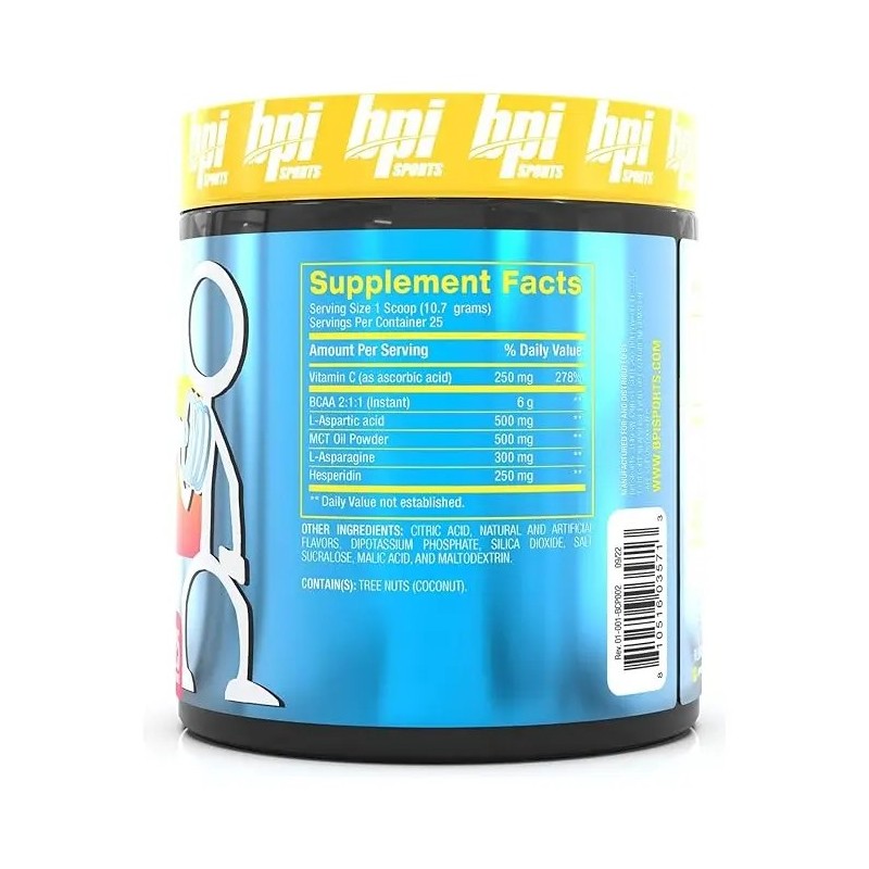 BCAA Pump- Lemon Squeeze BPI Sports Intra Workout Vegano Sin