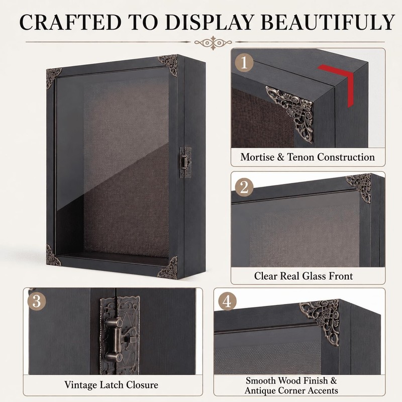 Deep Shadow Box Frame 11x14, 4.7in Depth Shadow Boxes Display