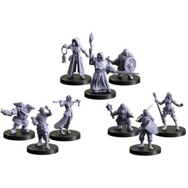 Monster Fight Club Withcher RPG Characters 1 - Geralt Yennifer and Dandelion Miniature Figurine Set - 70001