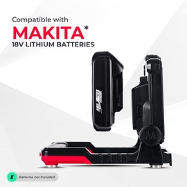 Master Tailgaters FLUD 4000 LED Work Flood Light Compatible for Makita 18v Battery - BONUS: Wall Adapter Plug
