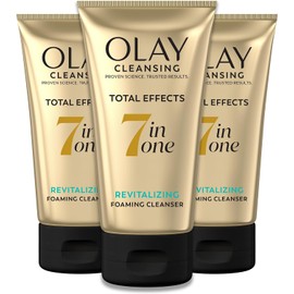 Foaming Face Wash by Olay Total Effects, Revitalizing Facial Cleanser, 5.0 Fluid Ounce (Pack of 3)