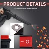 (2/Pack)M&TD 753-05522 On Off Power Switch Compatible with 791-182405 R&yobi