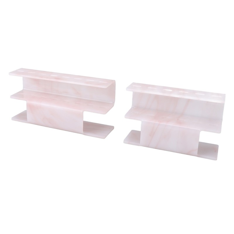 2Pcs Tweezers Organizer Rack 6 Holes and 8 Holes Plastic