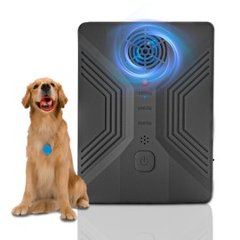 Lifreesia Dog Bark Deterrent Devices, Rechargeable Anti Barking Device for Dogs, 50FT Range Safe for Dogs & Human Portable Indoor Outdoor, Dog Training & Behavior Aids, Bark Box