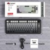 ZIYOU LANG M75 Wireless Gaming Keyboard, RGB Backlit Rechargeable 2000mAh