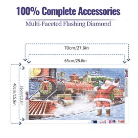 YALKIN DIY Diamond Painting Kits for Adults, 5D Purple Waterfall Large Diamond Art with Round Drills Full Drill Gem Big Painting Set for Home Wall and Gifts 16 x 28 inch (40x70CM)