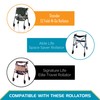 Stander Locking-Swivel Front Wheel Kit, 6-inch Replacement Wheels for Stander