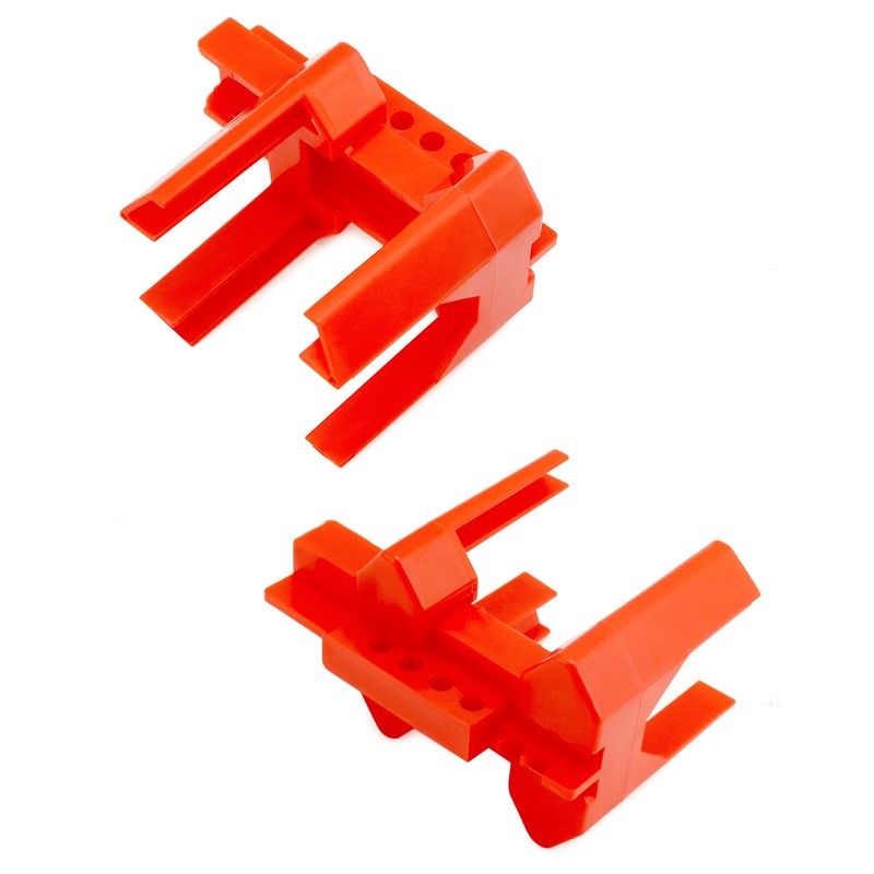 QWORK 4 Set of Red Ball Valve Lockout Device for