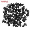 X AUTOHAUX 40 x Plastic Retaining Mudguard Pressure Type Clip