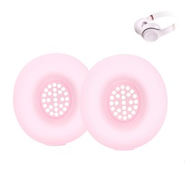 Axuzsyx Ear Pads Cover for Beats Solo 4, Silicone Washable Sweat Earpad Cover for Beats Solo 4 & Solo 3 Wireless On-Ear Headphones Accessories（Pink）