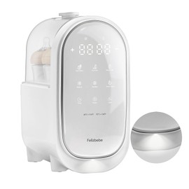 Felizbebe Bottle Warmer for Breastmilk, 11-in-1 Double Bottle Warmer Large Touchscreen with Night Light, Detachable for Easy Cleaning & Accurate Temperature Control, Timer, Milk Warmer for Baby