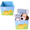 TE-Trend Dinosaur Motif Yellow Shelf Storage Box Children's Room Folding