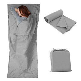 Sleeping Bag Liners Camping Sheets, Travel Sheet Hostels, Hotels Lightweigh Sleeping Bag for Camping Hotel Travel