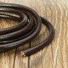 BEADNOVA 3mm Round Genuine Leather Cord for Bracelet Beading Jewelry