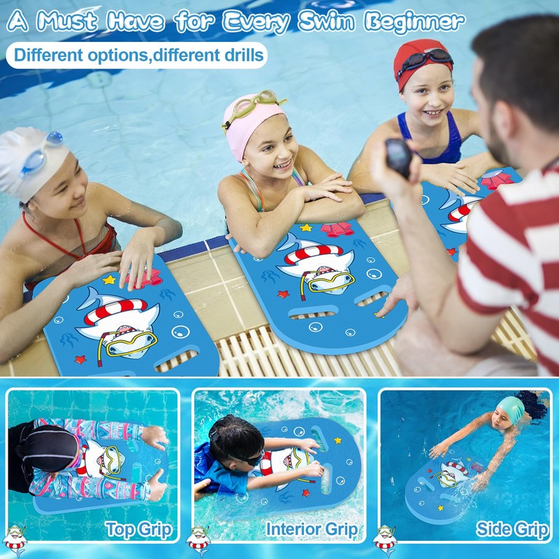 Shark Swim Kickboard Cute Cartoon Swimming Training Kick Board U