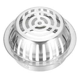 uxcell Roof Floor Drain 304 Stainless Steel Dome Floor Drain Cover Anti-Blocking Round Shaped Roof Floor Drain Outdoor for Garden Home Yard Balcony (180mm/ 7.1")