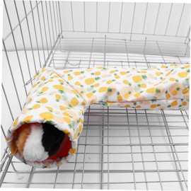 Levemolo Sleeping Small Tunnel Hamster Tunnel House Guinea Pig Toy for Your Pet