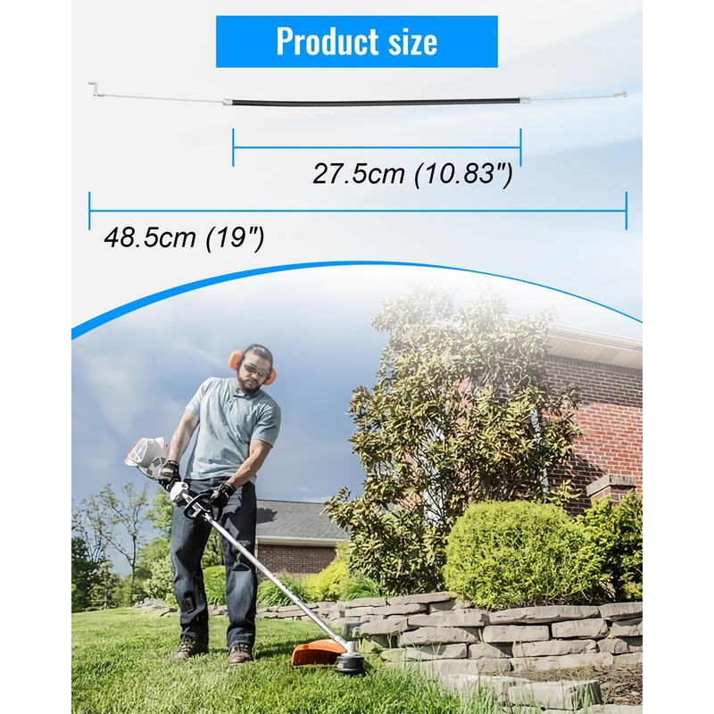 JUWEVAZU FS90R Throttle Control Cable Fit for Stihl Trimmer FS90