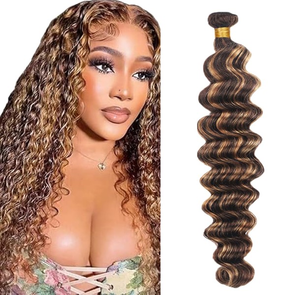 Zeslaerr P427 Highlight Brown Color Echthaar Perücke Bundles Human Hair