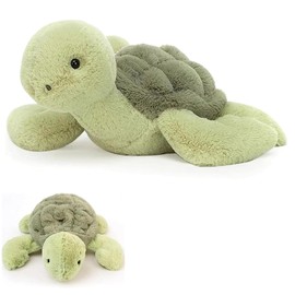 30cm Turtle Teddy, Little Turtle Plush Toy, Weighted Cute Turtles Stuffed Animals, Soft and Huggable SeaTurtle Toy Present for All Ages, Fluffy Tortoise Plushies Pillow for Comfort, Stress Relief