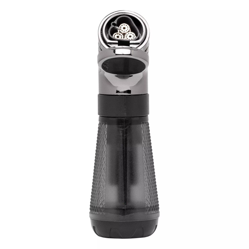 Palio Squadra Angled Triple-jet Flame Cigar Lighter, Black