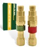 ‎AWLOLWA QDB10 Oxy Acetylene Quick Connects Set, Fit 9/16"-18 B