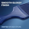 2Pcs Blue Salon-Style Hair Pick and Barber Comb - Pick