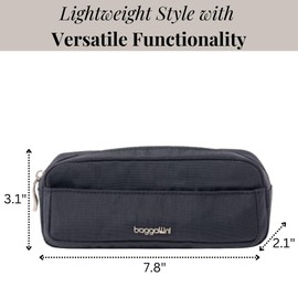 Long Pocket Cosmetic - Lightweight 7.8”x 3.1”x2.1” Makeup Bag - Travel Essentials Makeup Organizer