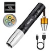 Alonefire SV124 EDC Flashlight Mini 365nm/395nm UV Blacklight, Yellow and