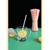 qiqee 150pcs Pink Paper Straws for Drinking Disposable Straws Disposable