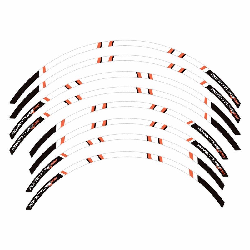 labelbike - Sticker Stripes Motorcycle Rims Wheels Protection Kit Compatible