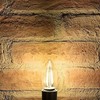 LUXON 2W LED Torpedo Light Bulb for Chandelier, Sconce, and
