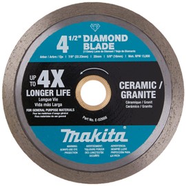 Makita E-02668 4-1/2" Diamond Blade, Continuous Rim, General Purpose