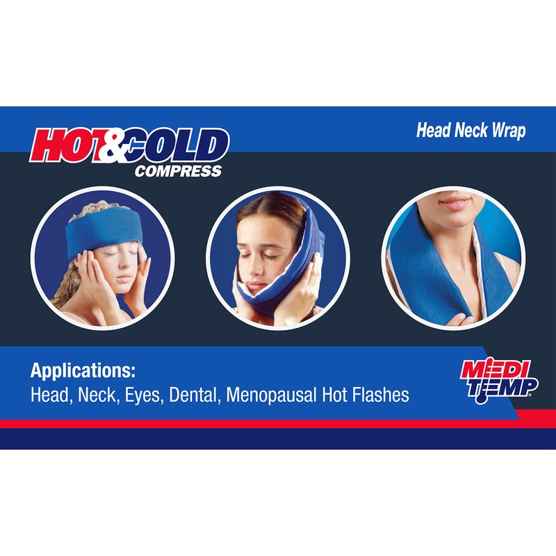 Medi-Temp Head-Neck Hot & Cold Reusable Compress Pad 1 ea