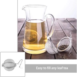 4 Pcs Tea Infusers Stainless Steel Mesh Tea Balls Tea Filters for Loose and Spices Household Tea Making Filter mesh Filter Ball (Silvery, One Size)