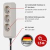 Brennenstuhl Eco-Line EU 3-Way Socket Strip (with Child Safety Lock