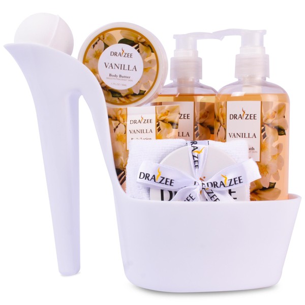 Spa Gift Basket for Women - 8 Pcs Luxury Vanilla