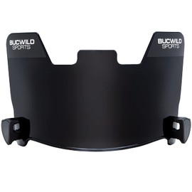 Visera de fútbol para casco para hombres y niños, color negro, transparente, para Speedflex con clips