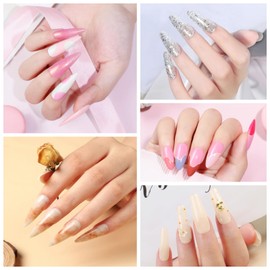 COSCELIA COSCELIA 52pcs Gel Nail Polish Kit with U V light Starter Kit 35 Colors Gel Polish Set Cream Color Collection 5PC Top Base Coat Glossy Matte Glitter Effect Nail Art Manicure Kits DIY Gifts for Women