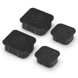 HIBRONGO Crash Bar End Caps Compatible with Ford Bronco Accessories for 2021-2025 2Door 4Door Front Axle Plug Chassis Frame Tube Hole Stoper 4 pcs