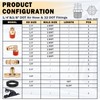 CheeMuii 32 Pcs Brass DOT Air Line Fittings With 50